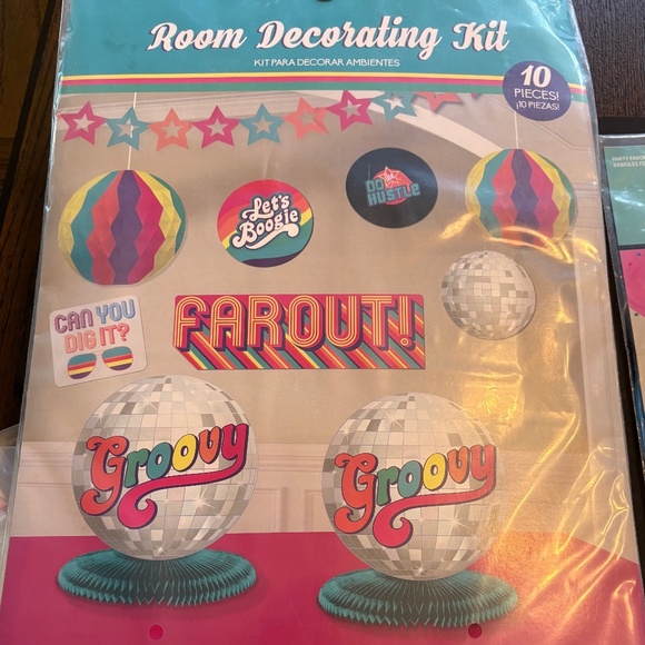 BRAND NEW Groovy Let’s Boogie Disco 80’s Theme Party - Picture 5 of 11